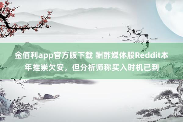 金佰利app官方版下载 酬酢媒体股Reddit本年推崇欠安，但分析师称买入时机已到